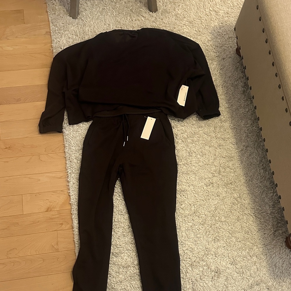 Black Sweater and Pants Set-Volare